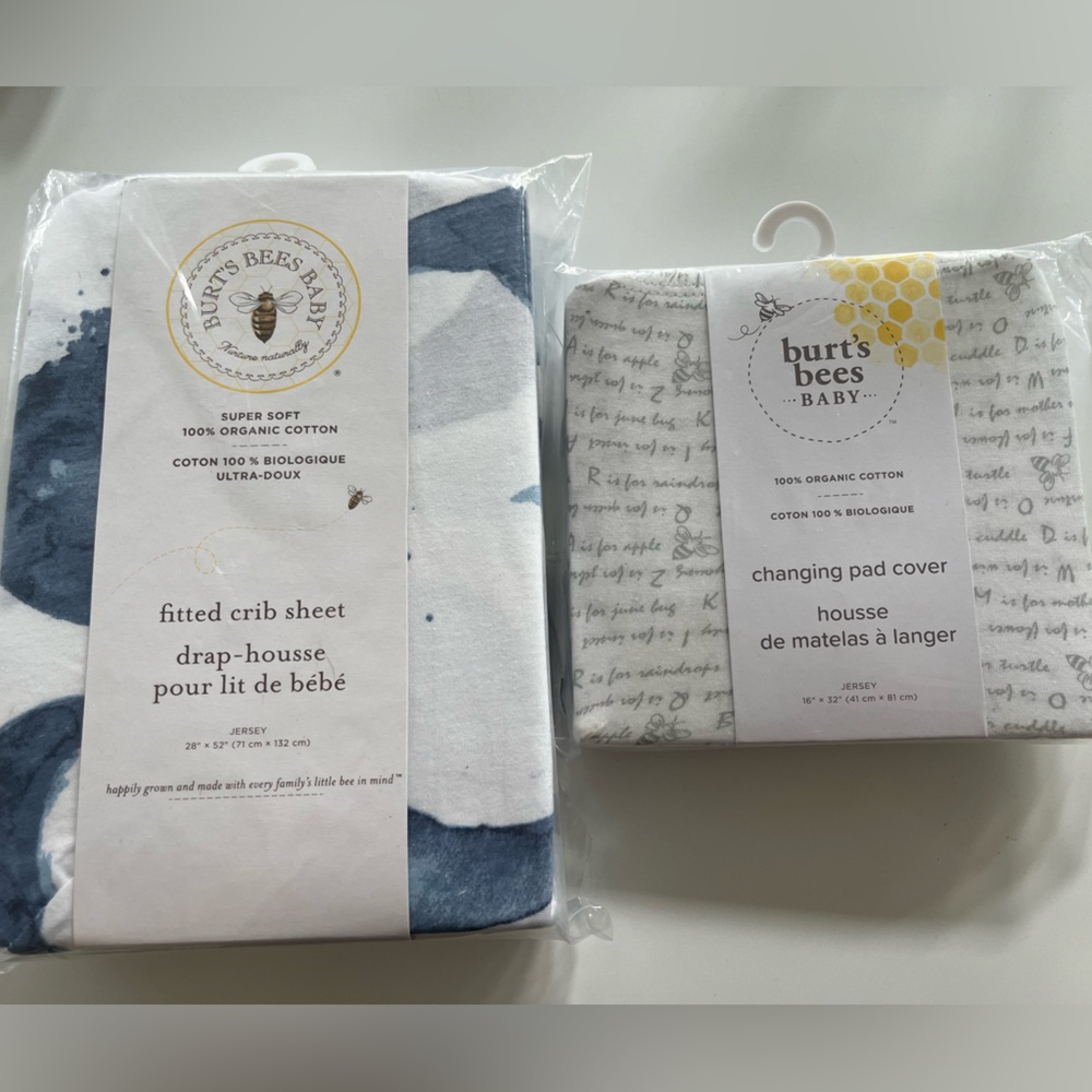 Burt’s Bees Crib Sheet & Changing Pad Sheet